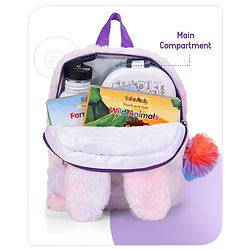 Babyhug Soft Plush Kids Rabbit School Bag Pink - 12 Inches