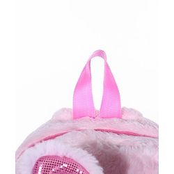 Babyhug Soft Plush Kids Rabbit School Bag Pink - 12 Inches
