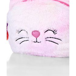 Babyhug Soft Plush Kids Rabbit School Bag Pink - 12 Inches
