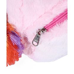 Babyhug Soft Plush Kids Rabbit School Bag Pink - 12 Inches