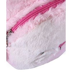 Babyhug Soft Plush Kids Rabbit School Bag Pink - 12 Inches