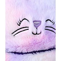 Babyhug Soft Plush Kids Kitten School Bag Purple - 12 Inches