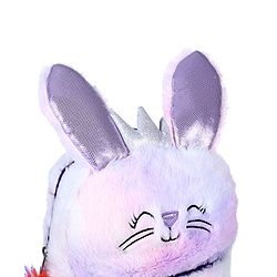 Babyhug Soft Plush Kids Kitten School Bag Purple - 12 Inches