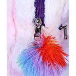 Babyhug Soft Plush Kids Kitten School Bag Purple - 12 Inches