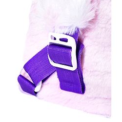 Babyhug Soft Plush Kids Kitten School Bag Purple - 12 Inches