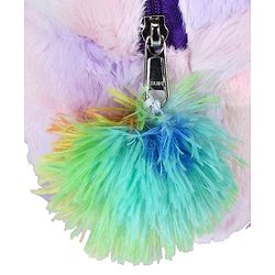 Babyhug Soft Plush Unicorn Twilight Sparkling Kids School Bag Purple & Pink - 12 Inches
