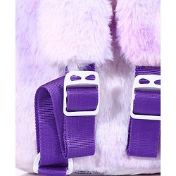 Babyhug Soft Plush Unicorn Twilight Sparkling Kids School Bag Purple & Pink - 12 Inches