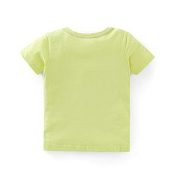 Babyhug Cotton Knit Half Sleeves T-Shirts with Dino Print Pack of 3 - White Blue & Green