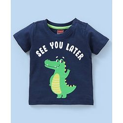 Babyhug Cotton Jersey Half Sleeves T-Shirt Crock Print Pack Of 3 - Green & White