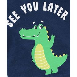 Babyhug Cotton Jersey Half Sleeves T-Shirt Crock Print Pack Of 3 - Green & White