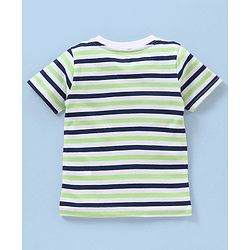 Babyhug Cotton Jersey Half Sleeves T-Shirt Crock Print Pack Of 3 - Green & White