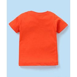 Babyhug Cotton Knit Half Sleeves Text & Balls Printed T-Shirts Pack of 3 - Red & Navy Blue
