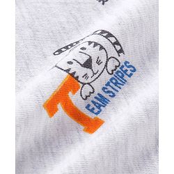 Babyhug Cotton Half Sleeves T-Shirts Tiger Print Pack Of 3 - Grey & Orange