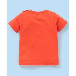Babyhug Cotton Half Sleeves T-Shirts Tiger Print Pack Of 3 - Grey & Orange