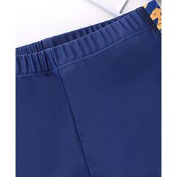 Babyhug Swimming Trunk Text Print - Blue