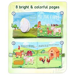 Babyhug Cloth Book Farm Animals - Multicolor