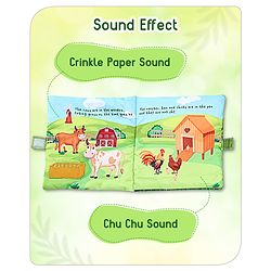 Babyhug Cloth Book Farm Animals - Multicolor