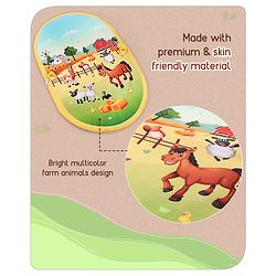 Babyhug Farm Animal Playgym - Multicolour | Farmyard Activity Mat with Interactive Hanging Toys | Encourages Sensory Exploration & Motor Development | Soft & Safe for Babies | BIS Certified