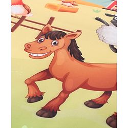 Babyhug Farm Animal Playgym - Multicolour | Farmyard Activity Mat with Interactive Hanging Toys | Encourages Sensory Exploration & Motor Development | Soft & Safe for Babies | BIS Certified