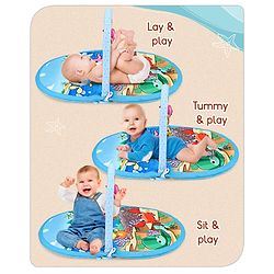 Babyhug Farm Animal Playgym - Multicolour | Farmyard Activity Mat with Interactive Hanging Toys | Encourages Sensory Exploration & Motor Development | Soft & Safe for Babies | BIS Certified