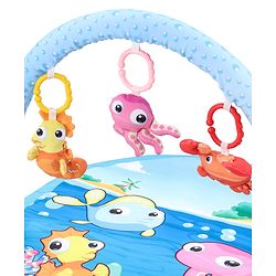 Babyhug Farm Animal Playgym - Multicolour | Farmyard Activity Mat with Interactive Hanging Toys | Encourages Sensory Exploration & Motor Development | Soft & Safe for Babies | BIS Certified