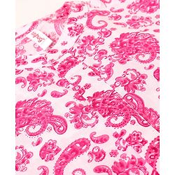 Babyhug 100% Cotton Woven Full Sleeves Kurta & Dhoti Set Paisley Pattern Print - Pink