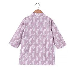 Babyhug 100% Cotton Printed Kurta with Printed Dhoti Set - Purple