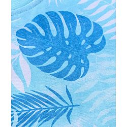 Babyhug Cotton Jersey Half Sleeves Striped & Tropical Printed T-Shirts Pack Of 3 - Orange Blue & Grey