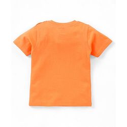 Babyhug Cotton Jersey Half Sleeves Striped T- Shirt With Travel Print Pack of 3 - Blue & Orange