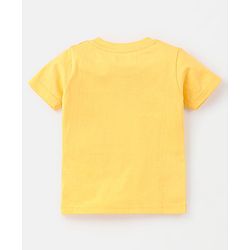 Babyhug Cotton Jersey Half Sleeves Striped & Animal Printed T-Shirts Pack Of 3 - Yellow & Blue