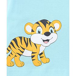 Babyhug Cotton Jersey Half Sleeves Striped & Animal Printed T-Shirts Pack Of 3 - Yellow & Blue