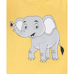 Babyhug Cotton Jersey Half Sleeves Striped & Animal Printed T-Shirts Pack Of 3 - Yellow & Blue
