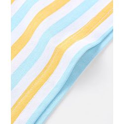 Babyhug Cotton Jersey Half Sleeves Striped & Animal Printed T-Shirts Pack Of 3 - Yellow & Blue