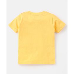Babyhug Cotton Jersey Half Sleeves Striped & Animal Printed T-Shirts Pack Of 3 - Yellow & Blue