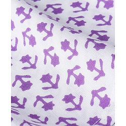 Babyhug Cotton Full Sleeves Kurta With Dhoti Floral Print & Embroidery - White & Purple