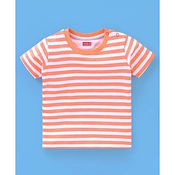 Babyhug Cotton Half Sleeves T-Shirt Stripes & Sports Print Pack of 5- Green & Blue