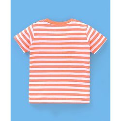 Babyhug Cotton Half Sleeves T-Shirt Stripes & Sports Print Pack of 5- Green & Blue