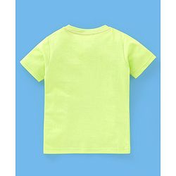 Babyhug Cotton Half Sleeves T-Shirt Stripes & Sports Print Pack of 5- Green & Blue