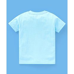 Babyhug Cotton Half Sleeves T-Shirt Stripes & Sports Print Pack of 5- Green & Blue