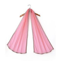 Babyhug Sleeveless Foil Printed Kurta With Pant And Dupatta Set With Embroidery Detailing- Pink