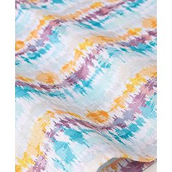 Babyhug 100% Cotton Full Sleeves Kurta With Payjama Set With Ikat Print - White