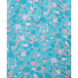 Babyhug 100% Cotton Woven Full Sleeves Kurta & Pyjama Set Abstract Print - Blue