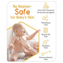 Babyhug Advanced Mineral Based Sunscreen with SPF 30 + & PA+++ & Broad Spectrum Protection and No White Cast - 50 g