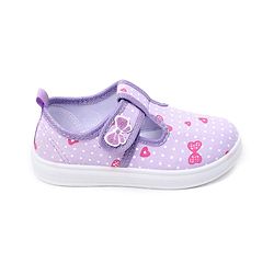 Cute Walk by Babyhug Casual Shoes with Velcro Closure & Bow Printed - Purple