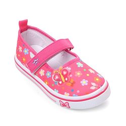 Cute Walk by Babyhug Casual Shoes with Velcro Closure Floral Print - Pink