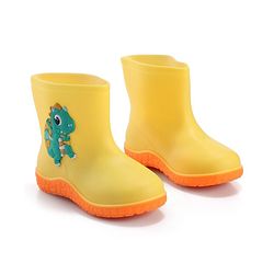 Cute Walk by Babyhug Slip On Gumboots with Dino Applique Yellow (Design May Vary)