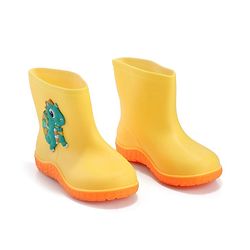 Cute Walk by Babyhug Slip On Gumboots with Dino Applique Yellow (Design May Vary)