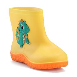 Cute Walk by Babyhug Slip On Gumboots with Dino Applique Yellow (Design May Vary)