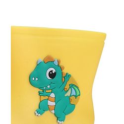 Cute Walk by Babyhug Slip On Gumboots with Dino Applique Yellow (Design May Vary)