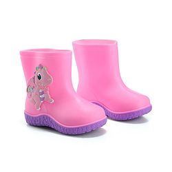 Cute Walk by Babyhug Slip On Gumboots with Dino Applique Yellow (Design May Vary)